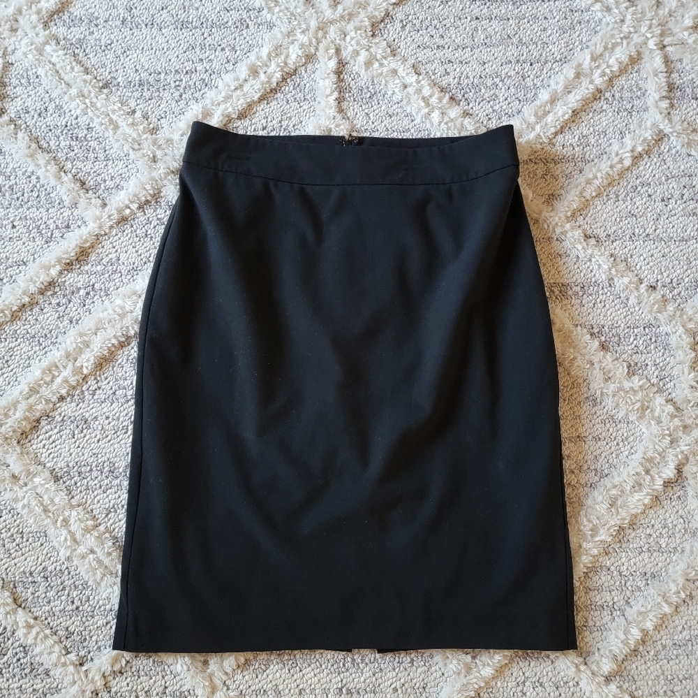 Ann Taylor Factory Classic Black Pencil Skirt